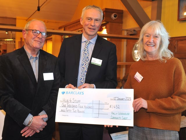 Hub4Stuff with judge Gary Shipton receiving £1,452 towards van running costs