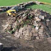 Littlehampton bonfire being built ahead of the big event on Saturday, October 24, 2026