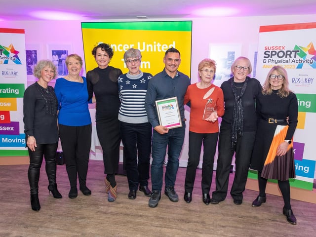 Winners and finalists at the Sussex Sport and Physical Activity Awards for 2023