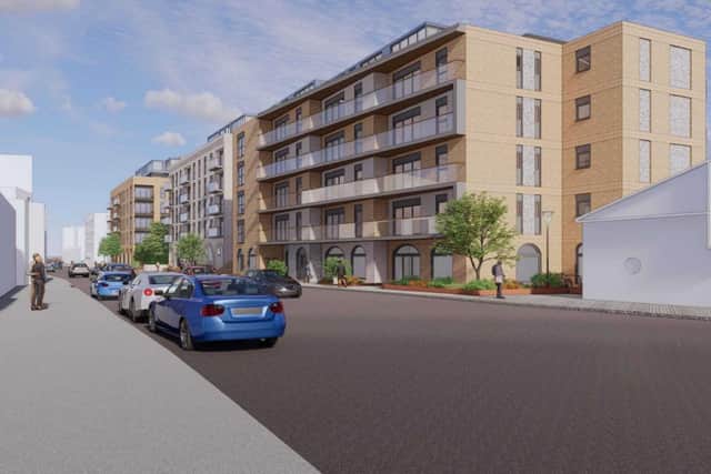 CGI of new Shoreham flats