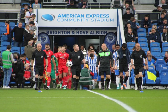 Brighton and Hove Albion v Worthing - Sussex Senior Challenge Cup final 2021/22 season. Picture by Cory Pickford