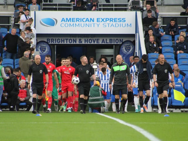 Brighton and Hove Albion v Worthing - Sussex Senior Challenge Cup final 2021/22 season. Picture by Cory Pickford