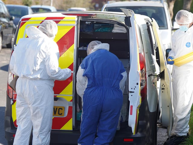 A police presence remains at a property in Sussex, after a man was found dead and a woman and child were seriously injured.
