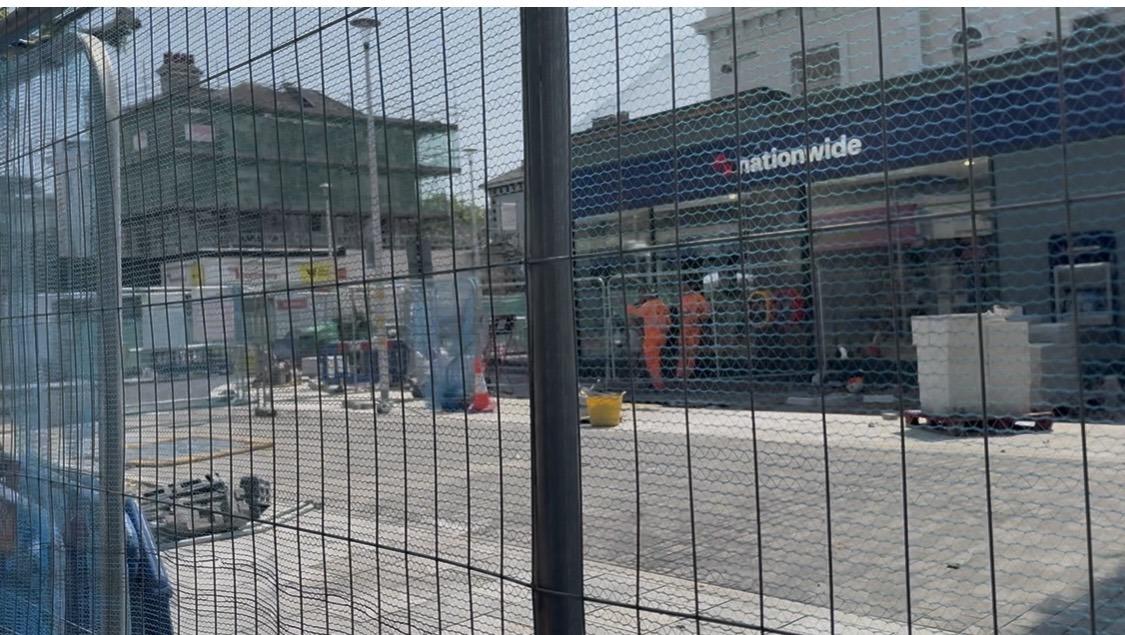 Work is underway in Terminus Road