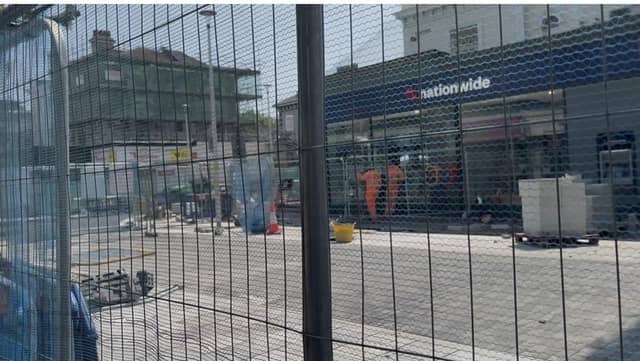 Work is underway in Terminus Road