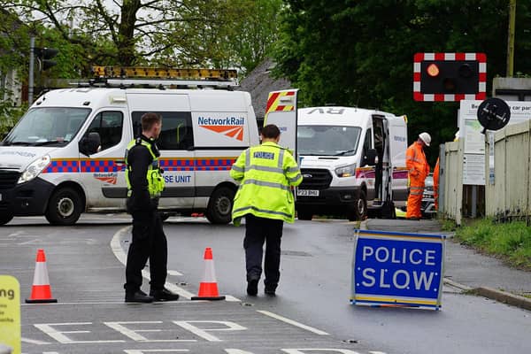 Network Rail and police are on the scene