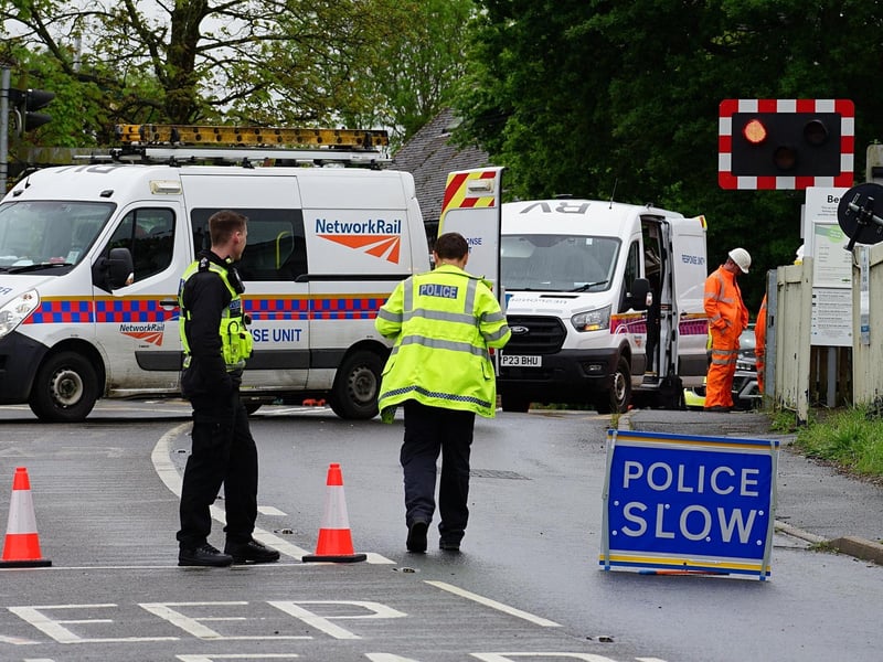 Network Rail and police are on the scene