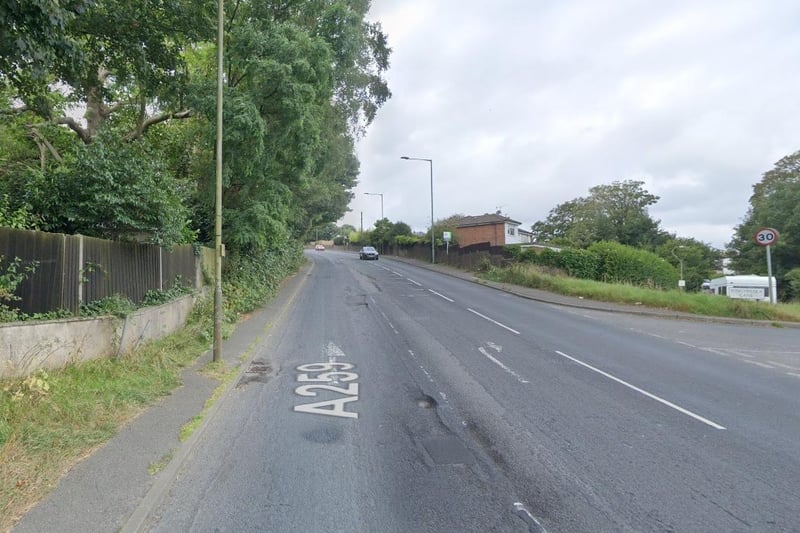 A 'huge pothole' on a hill is causing traffic to swerve into the opposite lane on the Rye Road, just past Martineau Lane, a report on FixMyStreet has warned.