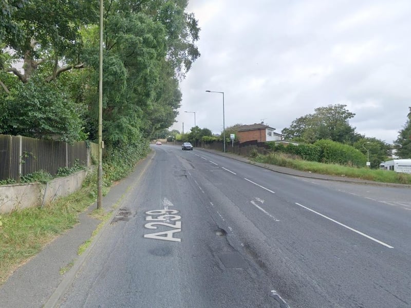 A 'huge pothole' on a hill is causing traffic to swerve into the opposite lane on the Rye Road, just past Martineau Lane, a report on FixMyStreet has warned.
