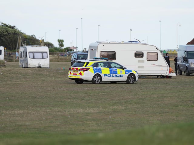 Caravans and motorhomes arrive at park in West Sussex – In Pictures