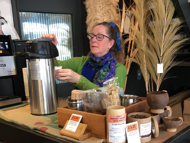 JaJu coffee tasting at Awen Furniture