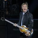 Sir Paul McCartney performs in concert during his One on One tour at Hollywood Casino Amphitheatre on July 26, 2017 in Tinley Park, Illinois. (Photo by Kamil Krzaczynski / AFP) (Photo by KAMIL KRZACZYNSKI/AFP via Getty Images)