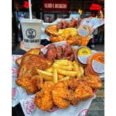 If you like fried chicken you’ll love this – fresh tenders with a serving of Southern hospitality and a side of house sauces