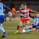 Eastbourne Borough - pictured here in action v Torquay - face Hastings in the last eight of the Sussex Senior Cup | Picture: Lydia Redman
