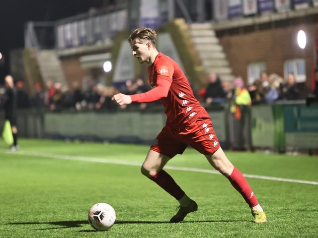 Action from Worthing FC's 6-2 Sussex Senior Cup win over Crowborough Athletic at Woodside Road