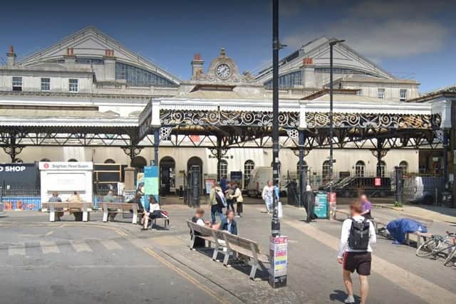 An ‘endangered species of bird’ forced the power to be turned off to some platforms at Brighton railway station on Tuesday evening (April 2). Photo: Google Street View