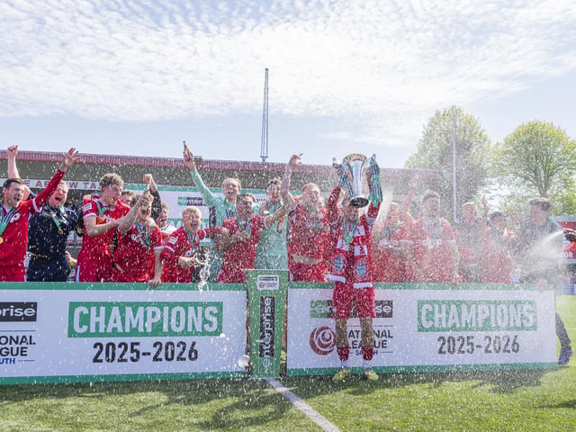 Worthing beat Ebbsfleet to clinch the National League South title