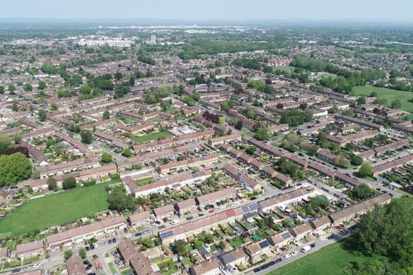 Crawley from the air (library picture).