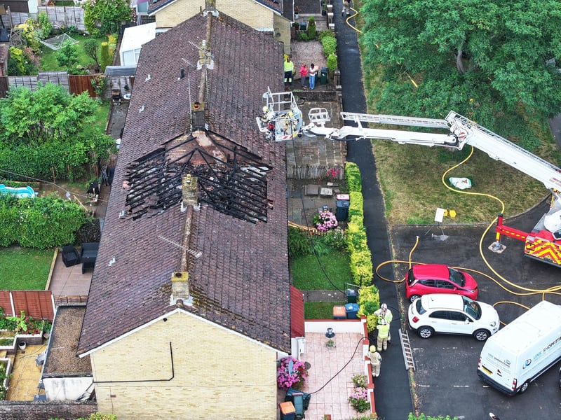 Firefighters were called to Thatcher Close, in the Southgate area of the town, in the early hours of Saturday (June 27) – after reports of a fire involving a property.