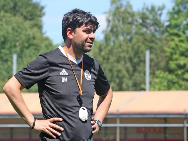 DM22070075a.jpg. Football: Crawley Town v QPR. Assistant manager Dan Micciche. Photo by Derek Martin Photography and Art.