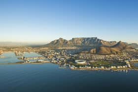 An aerial image showcasing Cape Town in South Africa. Picture courtesy of Getty Images/iStockphoto