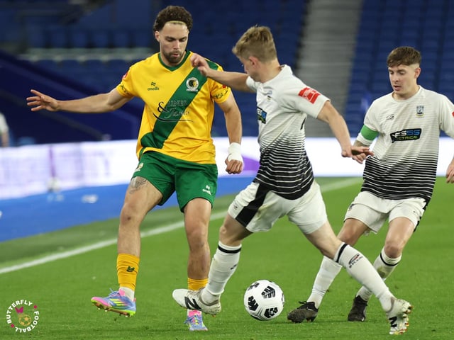 James Hammond’s majestic 95th minute free-kick clinched Horsham FC’s first league and Sussex Transport Senior Cup double in the club’s history.