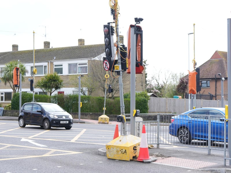 According to an eye-witness, power cables have fallen on the road and ‘everything going eastbound is being diverted through Sainsbury's’.