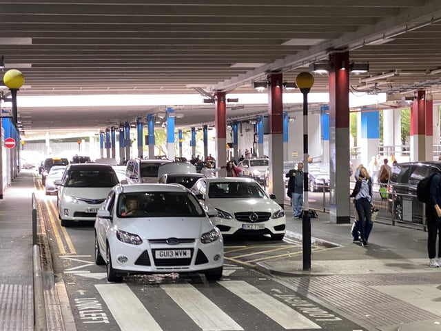Rail strikes: Pictures show how busy Gatwick Airport is as industrial action continues