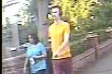 Surrey Police believe the persons seen in this CCTV image may be able to help with the rape investigation in Horley. Picture courtesy of Surrey Police
