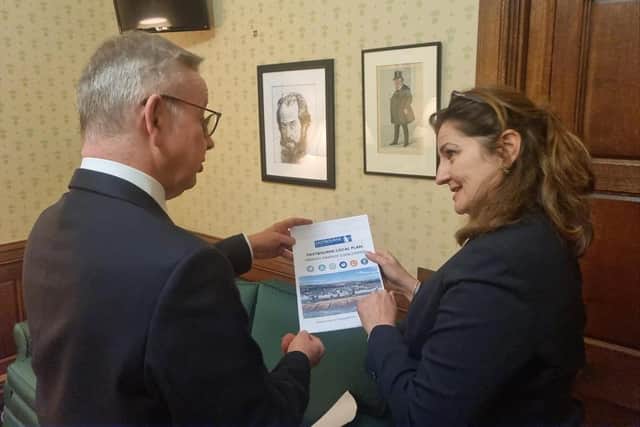 Caroline Ansell with Michael Gove