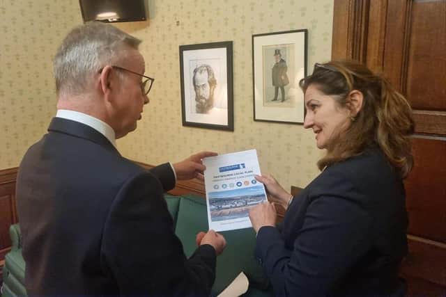 Caroline Ansell with Michael Gove