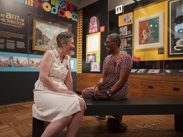 Pictures from the opening of the Art of Chichester exhibition at the Novium Museum