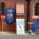 School banners from some of the schools attending the services. Photo: Diocese of Chichester