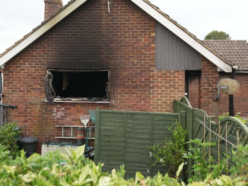 Firefighters at the scene. Picture: Sussex News and Pictures