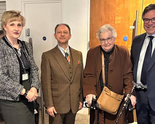 Ann Rattray (Chair), Russell Nash, Jenny Avery (Arts Society founder member), Jeremy Quin MP
