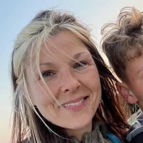 Maria Dennis with her son, Harry