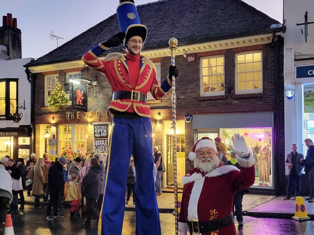 Father Christmas made an appearance at the event.