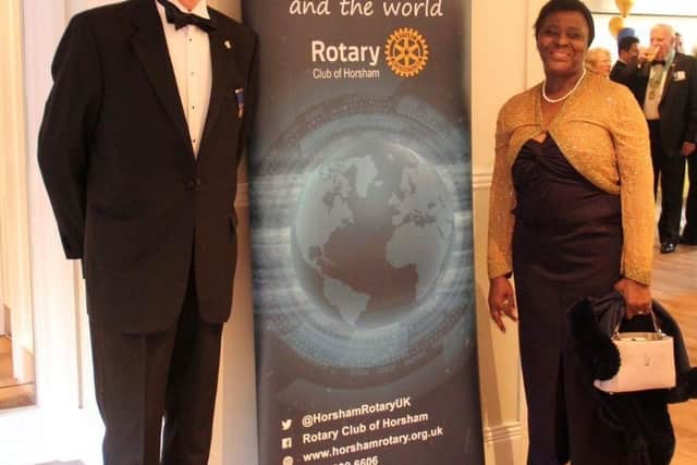 Jessie Davies, shown with her husband Robert, was one of the first two women to join the Rotary Club of Horsham, in 2005