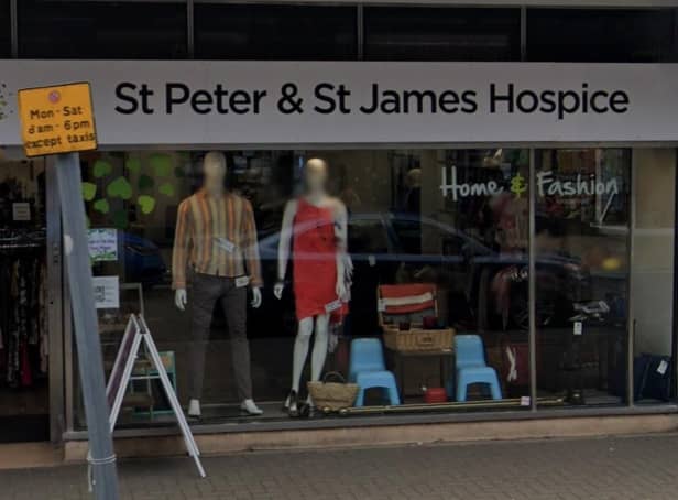 St Peter and St James Hospice charity shop in Burgess Hill
