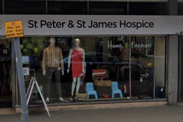 St Peter and St James Hospice charity shop in Burgess Hill