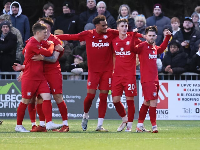 Action from Worthing's win over Torquay United in National South