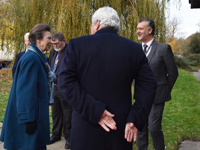 The Princess Royal visits Focus SB in St Leonards on November 22 2023.