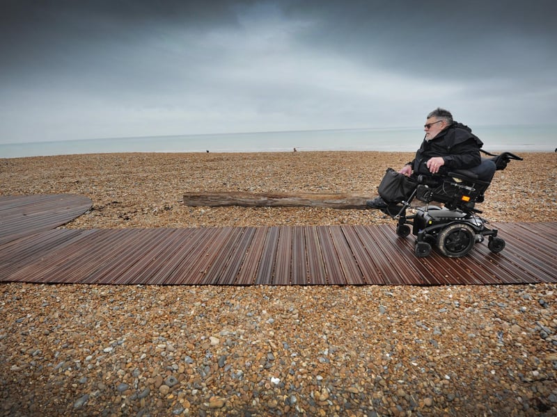The soft opening of Bexhill Beach Garden on November 9 2024. Colin Dearmer, who cut the ribbon at the opening ceremony.