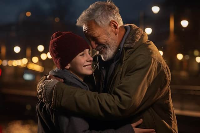 AI predicted the 2023 John Lewis Christmas ad would feature a man and his teenage grandson. Picture courtesy BonusFinder.co.uk