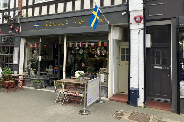 Johansson's Cafe in Horsham's Bishopric is rated 4.8 out of 5 from 109 reviews. "Really lovely place for coffee and cake," said one.