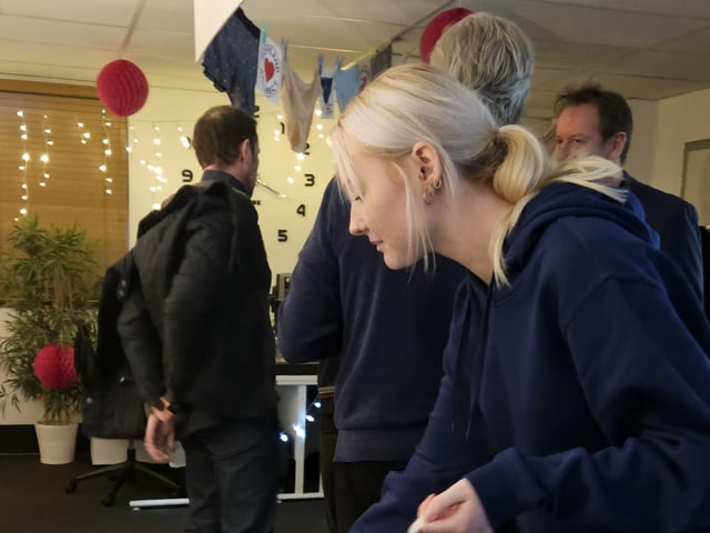 The fundraising event for Hope and Aid Direct took place at Rose Media Group in Highland House, Burgess Hill, on Tuesday, December 17