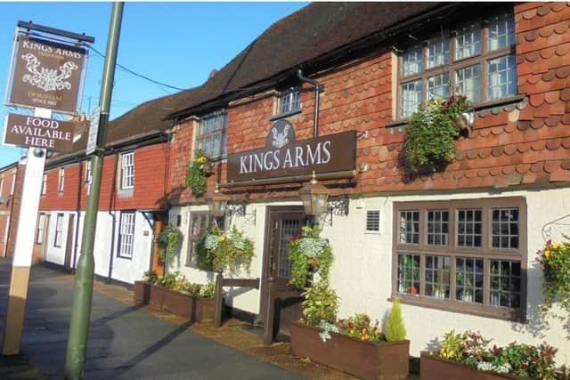The historic King's Arms in Horsham's Bishopric