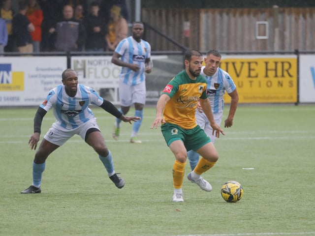 Action from Horsham's pre-season victory over National League South outfit Maidstone United