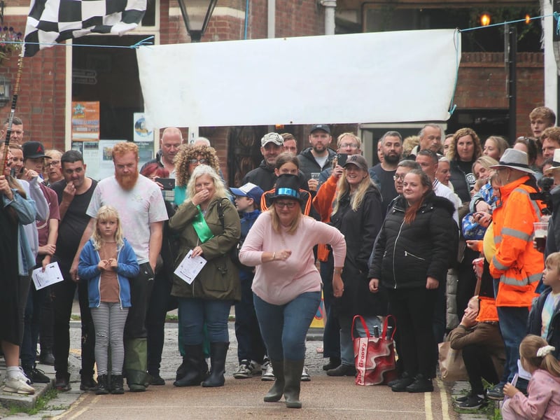 Seaboot Race in Hastings Old Town on July 31 2023. Photo by Roberts Photographic.