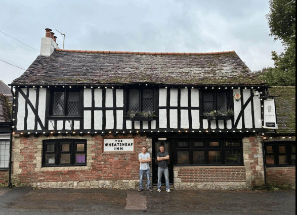 New owners Magnus and Graham of the Wheatsheaf Inn